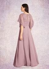 Load image into Gallery viewer, Haylee A-Line Sequins Chiffon Floor-Length Dress HDOP0022676