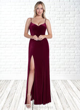 Load image into Gallery viewer, Destiny Mermaid Velvet Floor-Length Dress Cabernet HDOP0022736