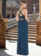 Load image into Gallery viewer, Lilianna Mermaid Luxe Knit Floor-Length Dress Neptune HDOP0022747