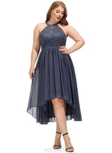 Load image into Gallery viewer, Ruby A-line Scoop Asymmetrical Chiffon Cocktail Dress HDOP0020982