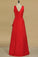 Red Bridesmaid Dresses Cheap Bridesmaid Dresses V Neck Floor Length