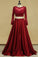 Two-Piece Scoop A Line Satin With Beads And Applique Prom Dresses