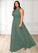 Jewel A-Line One Shoulder Chiffon Floor-Length Dress P0019608