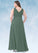 Shirley A-Line Pleated Chiffon Floor-Length Dress P0019699