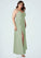 Amina A-Line Pleated Chiffon Floor-Length Dress P0019601