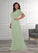 Rosalyn A-Line Lace Chiffon Floor-Length Dress P0019838