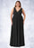 Denisse A-Line Pleated Chiffon Floor-Length Dress P0019618