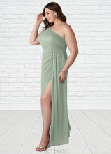 Load image into Gallery viewer, Victoria Sheath One Shoulder Mesh Floor-Length Dress P0019635