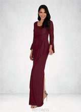 Load image into Gallery viewer, Zoe Sheath Sequins Mesh Floor-Length Dress P0019953