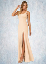 Load image into Gallery viewer, Leilani Sheath Pleated Stretch Crepe Floor-Length Dress P0019708