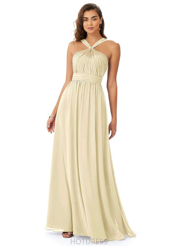 Stephanie Floor Length Natural Waist Sleeveless Trumpet/Mermaid Spaghetti Staps Bridesmaid Dresses