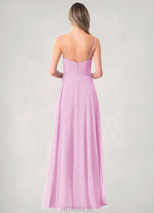 Genesis A-Line Lace Chiffon Floor-Length Dress P0019718