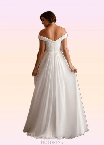 Olive A-Line Sequins Chiffon Floor-Length Dress P0020092