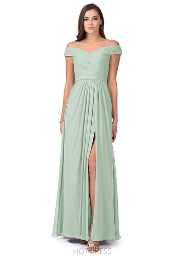 Cameron Sleeveless Scoop A-Line/Princess Natural Waist Floor Length Bridesmaid Dresses