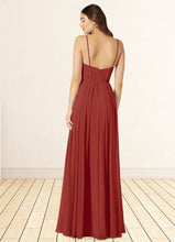 Load image into Gallery viewer, Lila A-Line Pleated Chiffon Floor-Length Dress P0019695