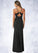 Liz Sheath Ruched Luxe Knit Floor-Length Dress P0019770
