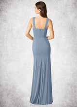 Load image into Gallery viewer, Kinley Sheath Side Slit Stretch Chiffon Floor-Length Dress P0019741