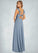 Alissa A-Line Ruched Stretch Chiffon Floor-Length Dress P0019775