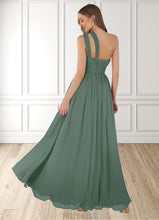 Load image into Gallery viewer, Jewel A-Line One Shoulder Chiffon Floor-Length Dress P0019608