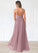 Taylor A-Line Pleated Chiffon Floor-Length Dress P0019611