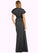 Tessa A-Line Stretch Satin Floor-Length Dress P0019666