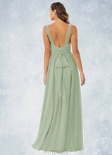 Load image into Gallery viewer, Halle A-Line Pleated Chiffon Floor-Length Dress P0019613