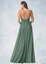 Load image into Gallery viewer, Josephine A-Line Pleated Chiffon Floor-Length Dress P0019728