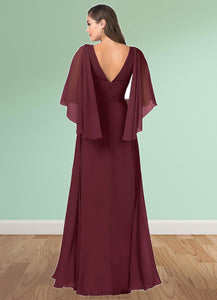 Kaylie A-Line Sweetheart Neckline Chiffon Floor-Length Dress P0019705