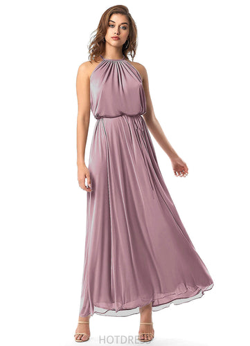 Trinity Sleeveless Floor Length V-Neck A-Line/Princess Empire Waist Bridesmaid Dresses