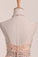 Chiffon&Tulle Halter A Line Homecoming Dress Beaded Bodice Short/Mini