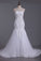 White Sweetheart Wedding Dresses Tulle With Applique & Beads Mermaid/Trumpet