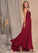 Imani Natural Waist Velvet Sleeveless Floor Length A-Line/Princess V-Neck Bridesmaid Dresses