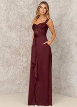Load image into Gallery viewer, Zoie Sleeveless A-Line/Princess Floor Length V-Neck Bridesmaid Dresses