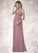 Isabela A-Line Pleated Chiffon Floor-Length Dress P0019616