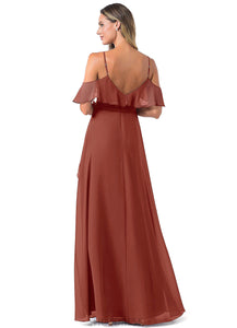 Zoe Sleeveless Scoop Floor Length A-Line/Princess Natural Waist Bridesmaid Dresses