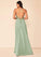 Addisyn Natural Waist A-Line/Princess Floor Length Halter Sleeveless Bridesmaid Dresses
