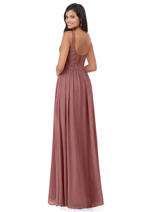 Cadence Sleeveless Scoop Floor Length A-Line/Princess Natural Waist Bridesmaid Dresses