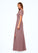 Julia Sheath Pleated Chiffon Floor-Length Dress P0019860