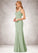 Paige Mermaid Ruched Chiffon Floor-Length Dress P0019779
