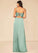 Daphne Spaghetti Staps Trumpet/Mermaid Satin Floor Length Sleeveless Natural Waist Bridesmaid Dresses