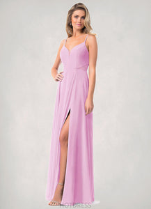 Genesis A-Line Lace Chiffon Floor-Length Dress P0019718