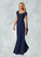 Micaela A-Line Sequins Mesh Floor-Length Dress P0019834