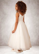 Load image into Gallery viewer, Celeste A-Line Pleated Tulle Ankle-Length Dress P0020242