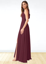 Load image into Gallery viewer, Maya A-Line Pleated Chiffon Floor-Length Dress P0019671