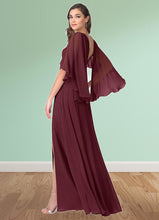 Load image into Gallery viewer, Kaylie A-Line Sweetheart Neckline Chiffon Floor-Length Dress P0019705