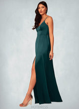 Load image into Gallery viewer, Nancy A-Line Stretch Satin Floor-Length Dress P0019692