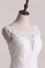 Load image into Gallery viewer, Wedding Dresses Scoop A Line Tulle With Applique
