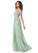 Liz Floor Length Empire Waist A-Line/Princess Sleeveless Bridesmaid Dresses