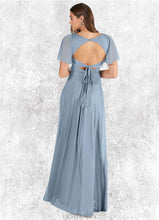 Load image into Gallery viewer, Nell A-Line Pleated Mesh Floor-Length Dress P0019633