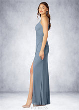 Load image into Gallery viewer, Alicia A-Line Pleated Mesh Floor-Length Dress P0019751